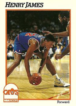 1991-92 Hoops #349 Henry James Front