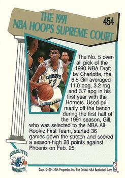 1991-92 Hoops #454 Kendall Gill Back