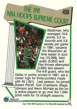 1991-92 Hoops #459 Rolando Blackman Back