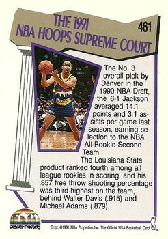 1991-92 Hoops #461 Chris Jackson Back