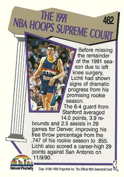 1991-92 Hoops #462 Todd Lichti Back