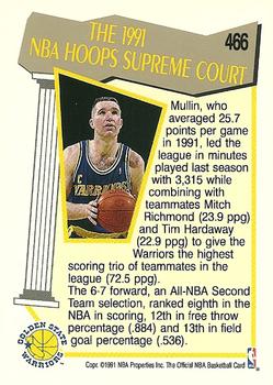 1991-92 Hoops #466 Chris Mullin Back