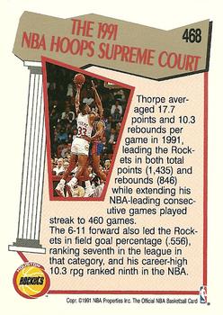 1991-92 Hoops #468 Otis Thorpe Back