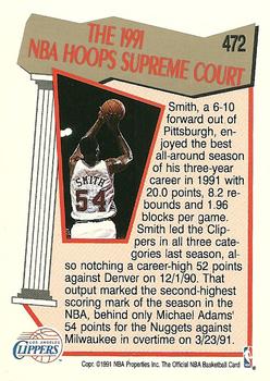 1991-92 Hoops #472 Charles Smith Back