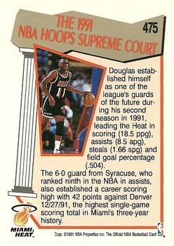 1991-92 Hoops #475 Sherman Douglas Back