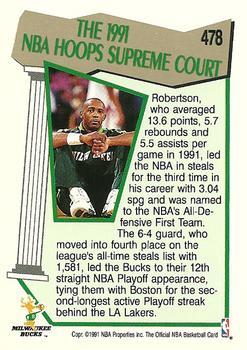 1991-92 Hoops #478 Alvin Robertson Back