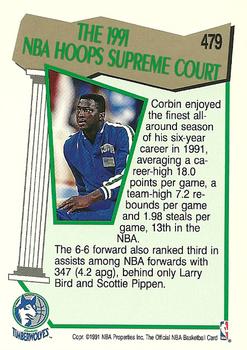 1991-92 Hoops #479 Tyrone Corbin Back