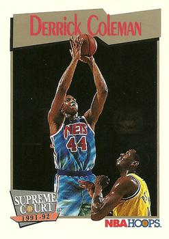 1991-92 Hoops #482 Derrick Coleman Front