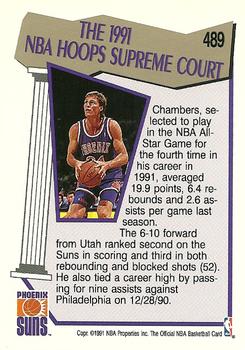 1991-92 Hoops #489 Tom Chambers Back