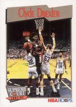 1991-92 Hoops #491 Clyde Drexler Front