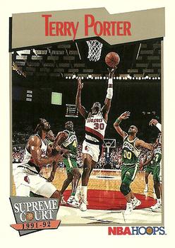 1991-92 Hoops #492 Terry Porter Front