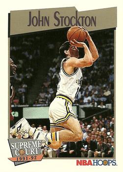 1991-92 Hoops #500 John Stockton Front