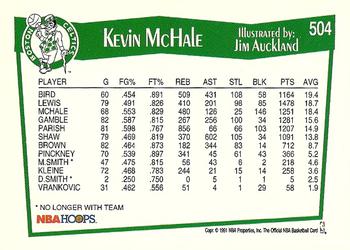 1991-92 Hoops #504 Kevin McHale Back