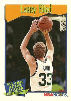 1991-92 Hoops #532 Larry Bird Front