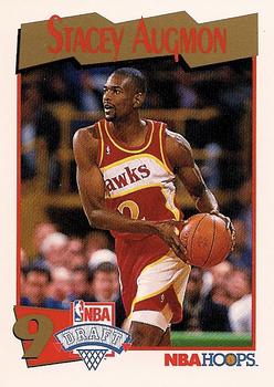 1991-92 Hoops #554 Stacey Augmon Front