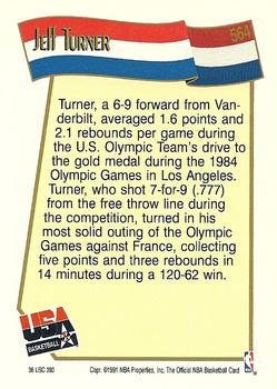 1991-92 Hoops #564 Jeff Turner Back