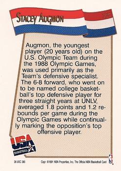 1991-92 Hoops #566 Stacey Augmon Back