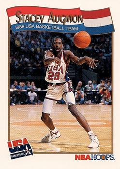 1991-92 Hoops #566 Stacey Augmon Front