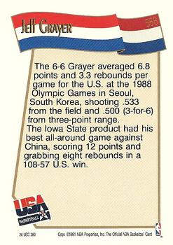1991-92 Hoops #568 Jeff Grayer Back