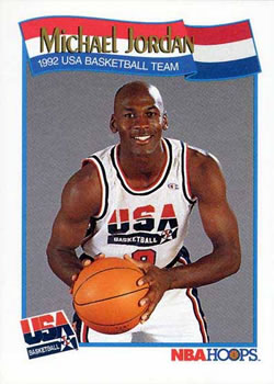 1991-92 Hoops #579 Michael Jordan Front