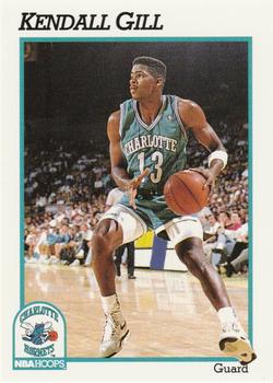 1991-92 Hoops #21 Kendall Gill Front