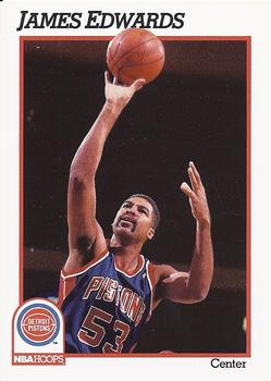 1991-92 Hoops #61 James Edwards Front