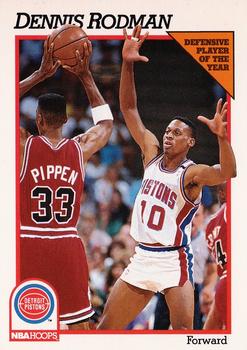 1991-92 Hoops #64 Dennis Rodman Front