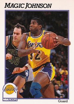 1991-92 Hoops #101 Magic Johnson Front