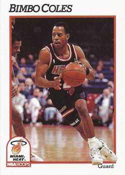 1991-92 Hoops #108 Bimbo Coles Front