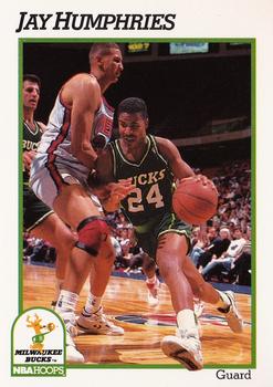 1991-92 Hoops #117 Jay Humphries Front
