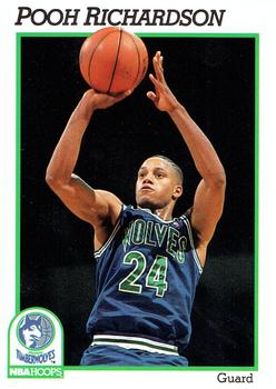 1991-92 Hoops #129 Pooh Richardson Front