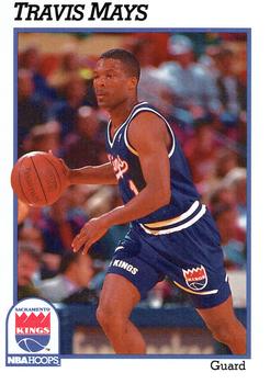 1991-92 Hoops #184 Travis Mays Front