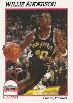 1991-92 Hoops #188 Willie Anderson Front