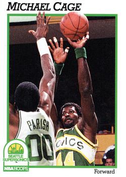 1991-92 Hoops #198 Michael Cage Front