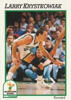 1991-92 Hoops #393 Larry Krystkowiak Front