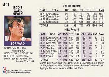 1991-92 Hoops #421 Ed Nealy Back