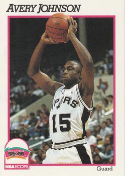1991-92 Hoops #436 Avery Johnson Front