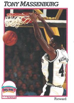 1991-92 Hoops #437 Tony Massenburg Front