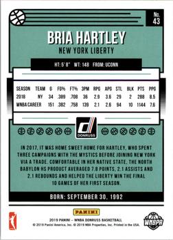 2019 Donruss WNBA - Silver Press Proof #43 Bria Hartley Back