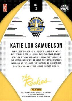 2019 Donruss WNBA - Silver Press Proof #98 Katie Lou Samuelson Back