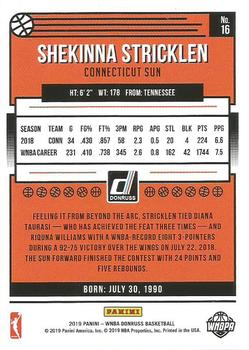 2019 Donruss WNBA - Purple Press Proof #16 Shekinna Stricklen Back