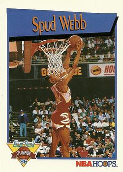 1991-92 Hoops - Slam Dunk #III Spud Webb Front