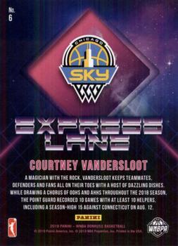 2019 Donruss WNBA - Express Lane #6 Courtney Vandersloot Back