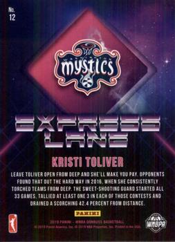 2019 Donruss WNBA - Express Lane #12 Kristi Toliver Back