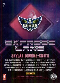 2019 Donruss WNBA - Express Lane Purple Press Proof #8 Skylar Diggins-Smith Back