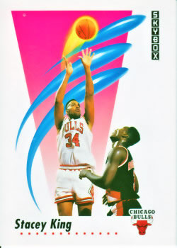 1991-92 SkyBox #40 Stacey King Front