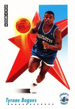 1991-92 SkyBox #23 Tyrone Bogues Front