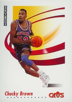 1991-92 SkyBox #46 Chucky Brown Front