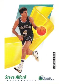 1991-92 SkyBox #56 Steve Alford Front