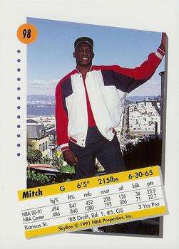 1991-92 SkyBox #98 Mitch Richmond Back
